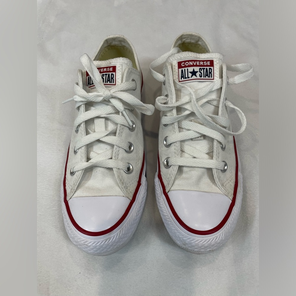 Converse White Chuck Taylor All Star Unisex Low Top Shoe US size 5.5 - Picture 4 of 13